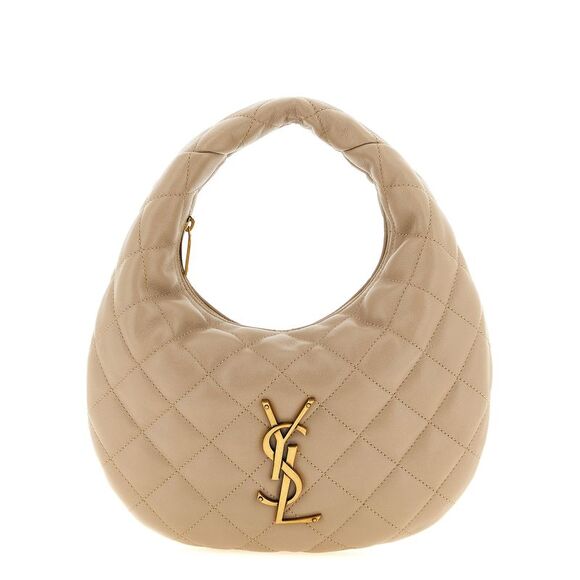 Saint Laurent Handbags - Saint Laurent Beige Lamb Leather Women's Handbag